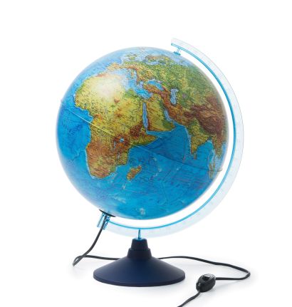 Интерактивный глобус Земли физико-политический с подсветкой - фото 1