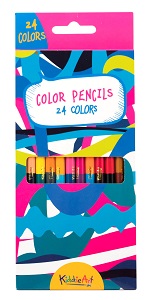 12 цветных двусторонних карандашей (24 цвета)