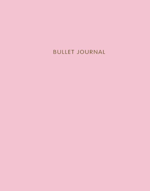 Книга для записей Bullet Journal, 60 листов, розовая