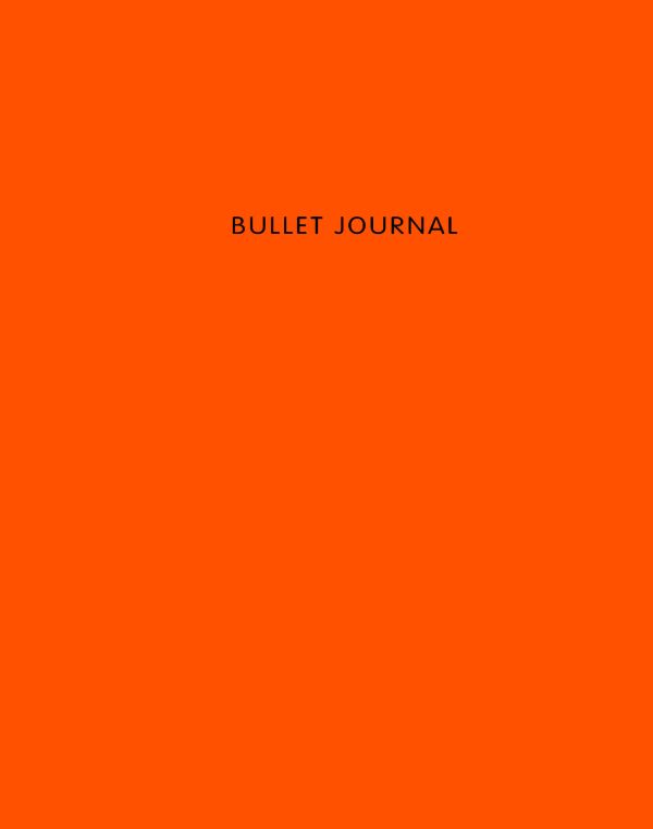 Книга для записей Bullet Journal, 60 листов, оранжевая
