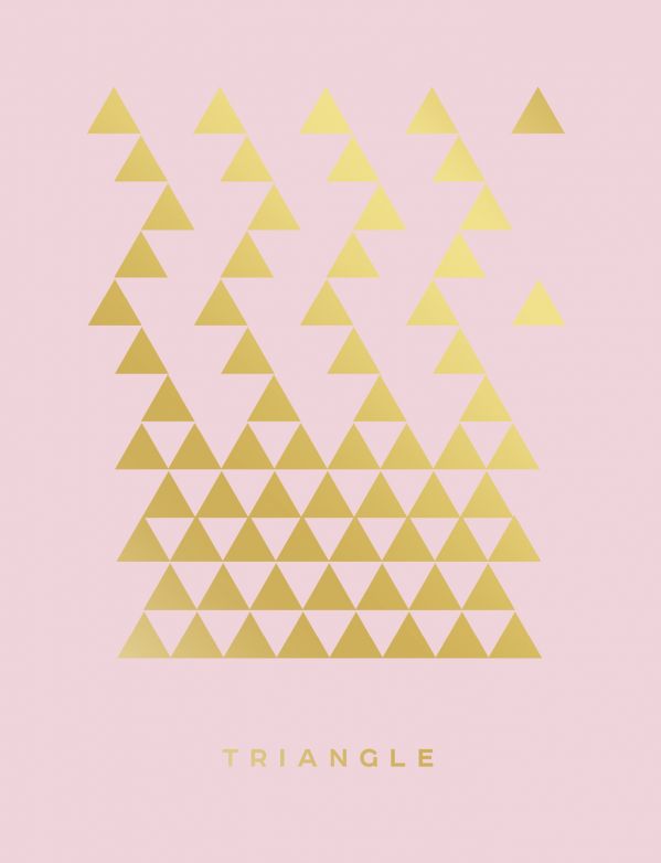 

Тетрадь общая Triangle, А5, 48 листов, розовая