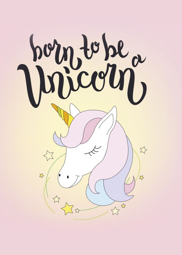 

Тетрадь общая. Born to be a unicorn (А5, 48 л., мягкая обложка)