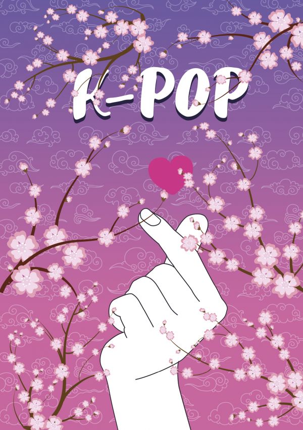 

K-POP. Тетрадь (B5, 40 л., УФ-лак, сакура)