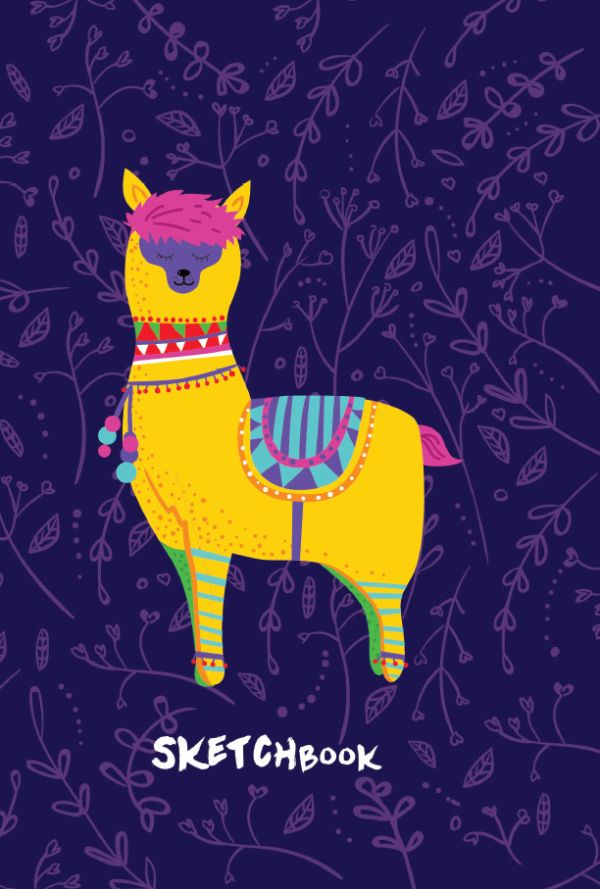Скетчбук А5. Лама