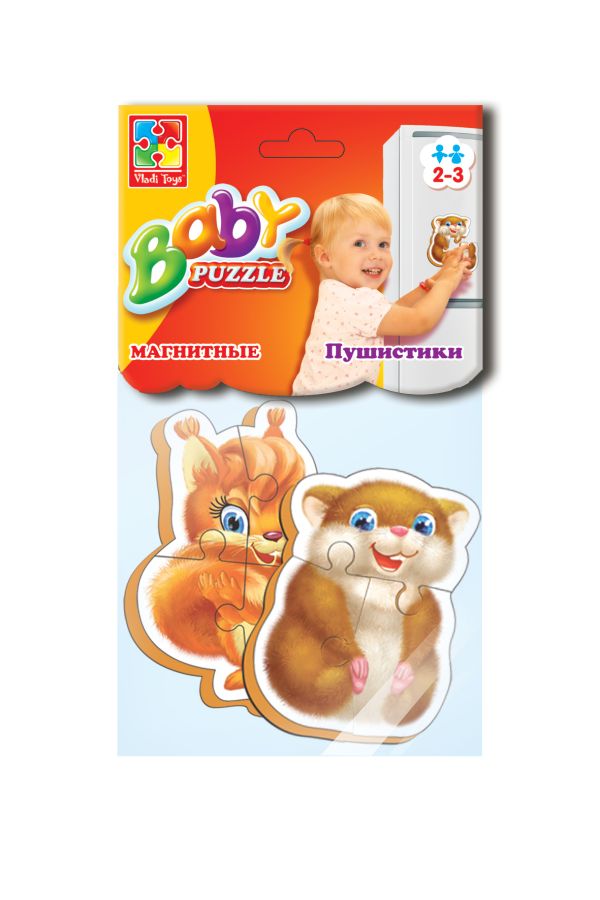 

Мягкие магнитные Baby puzzle "Пушистики"