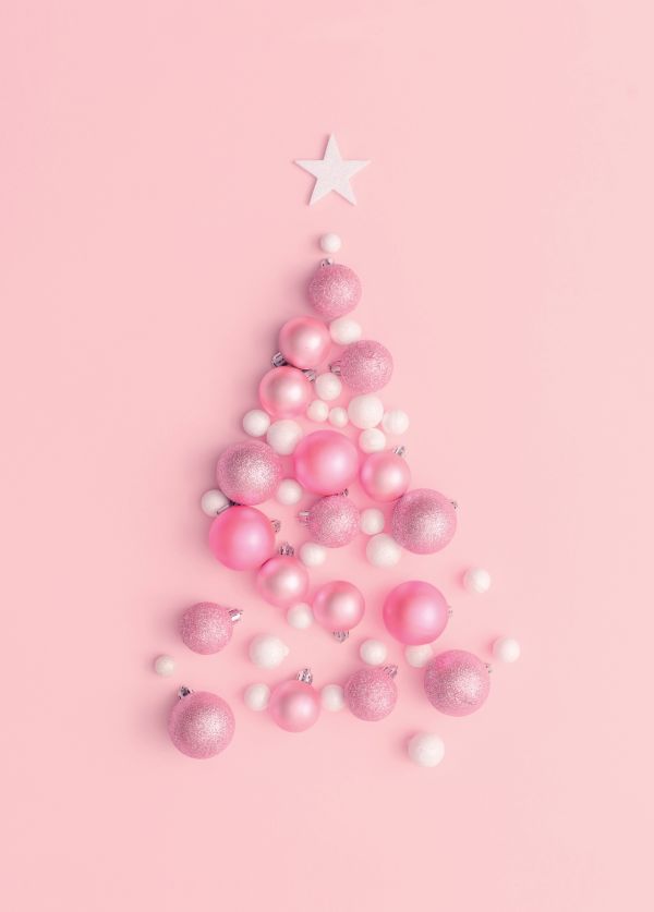 

Блокнот с резинкой "Pink Christmas tree" (розовый). А5, твердый переплет, 192 стр.