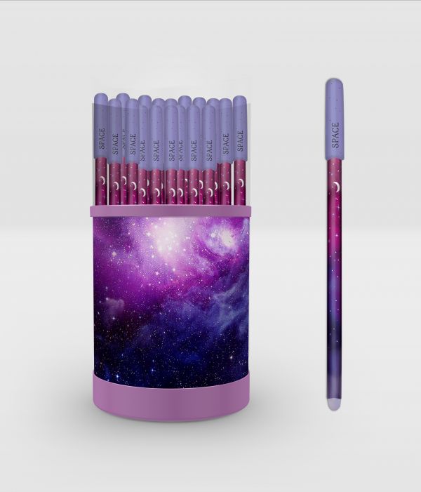 Space. Ручки в тубусе (темные)