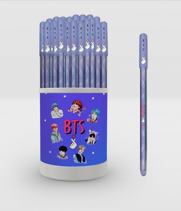 

I love BTS. Ручка в тубусе (сиреневая)