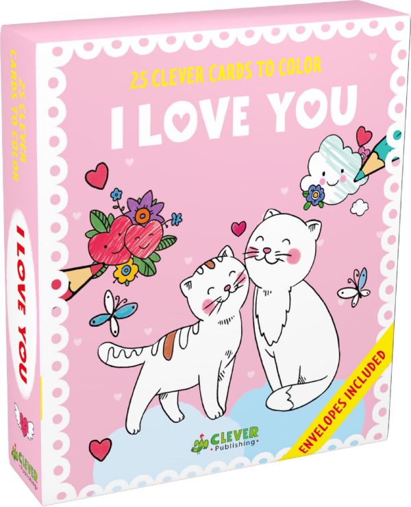 

I Love You (Я люблю тебя. 25 открыток-раскрасок)