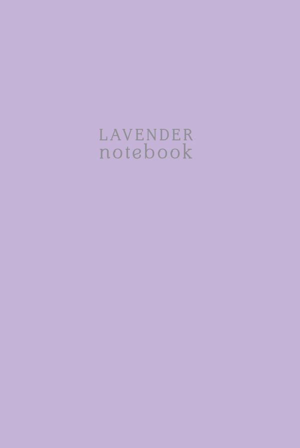 

Тетрадь студенческая в клетку Lavender notebook, А4, 40 листов