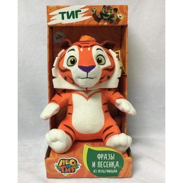 

Игрушка мягкая ЛЕО и ТИГ тиг, 25см, муз. чип, в кор. Мульти-пульти в кор.6шт