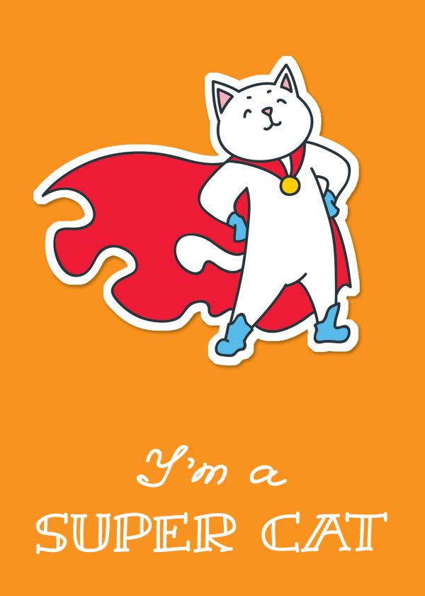  - Тетрадь общая в клетку I am a supercat!, А5, 48 листов