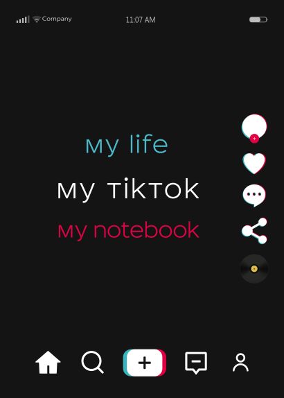 Блокнот My life my TikTok my notebook, А4, 40 листов - фото 1