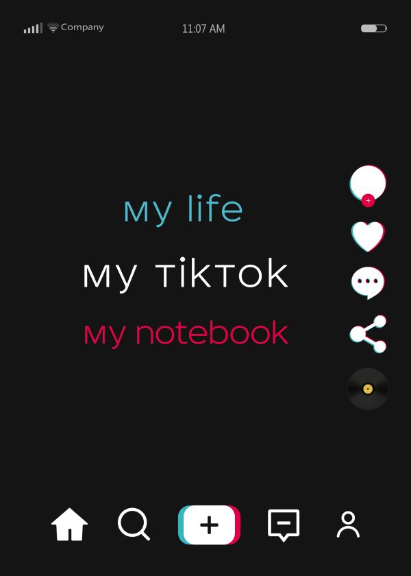

Блокнот My life my TikTok my notebook, А4, 40 листов