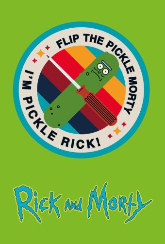 Обложка для паспорта «Рик и Морти. Огурчик Рик»