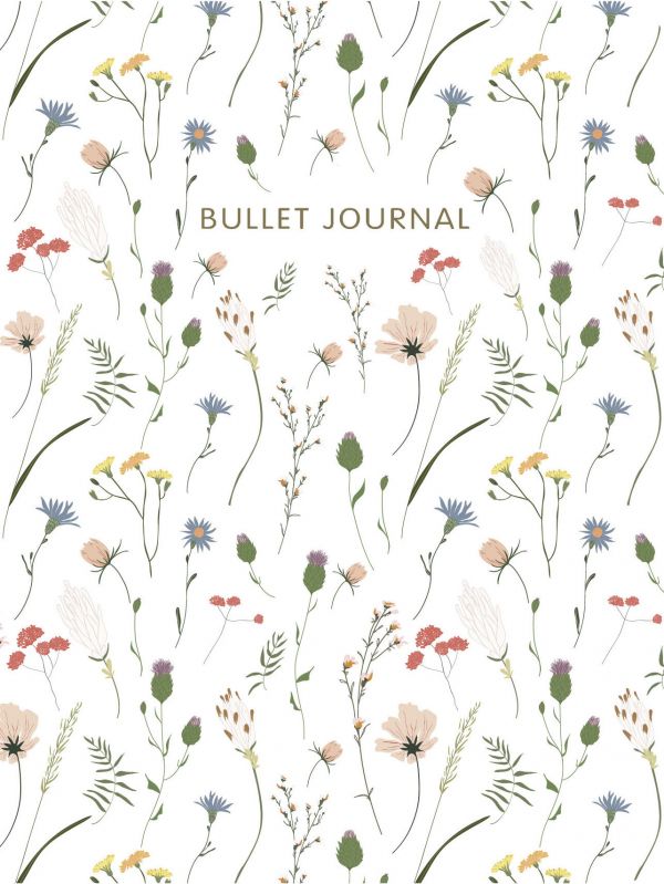 Блокнот «Bullet Journal. Полевые цветы», 80 листов