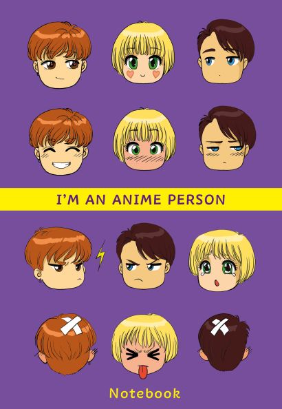 I'm an anime person. Блокнот для истинных анимешников (мягкая обложка) - фото 1