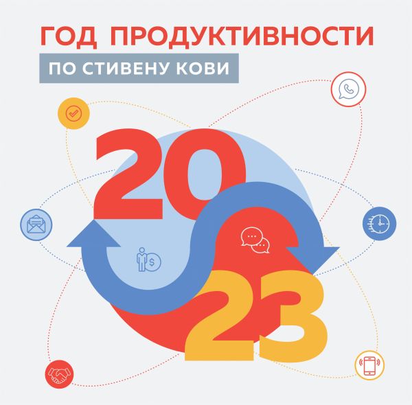 

Год продуктивности по Стивену Кови. Календарь настенный на 2023 год (300х300 мм)