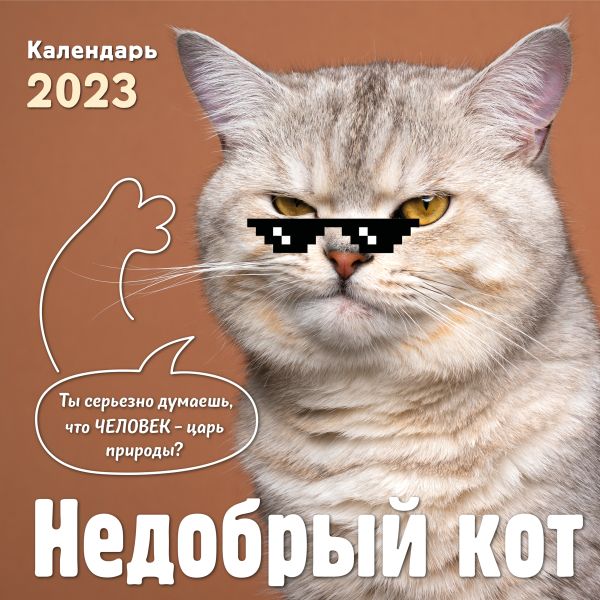 

Недобрый кот. Календарь настенный на 2023 год (300х300)