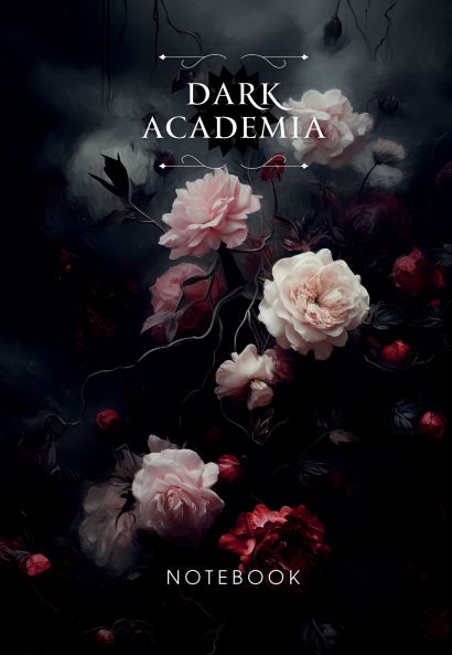 Dark Academia notebook (цветы) - фото 1
